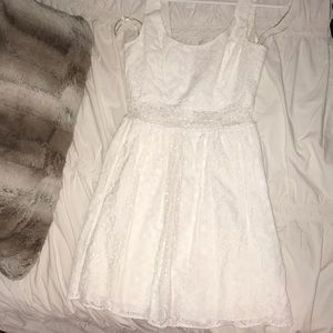 white lace dress
